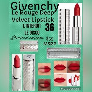 Givenchy Le Rouge Deep Velvet Lipstick in L'Interdit Red